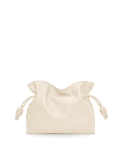 Loewe Flamenco clutch in nappa calfskin & Donut chain in resin