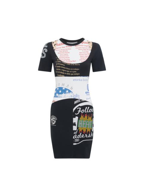 Marine Serre Regenerated Graphic T-Shirt Mini Dress