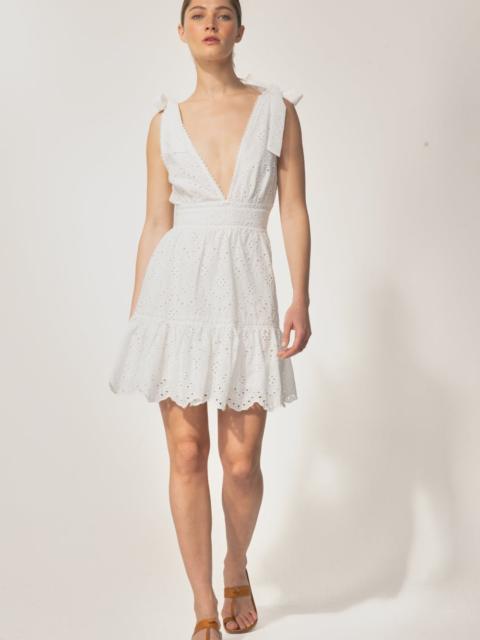 Poupette St Barth Mini Dress Cara - Natural White