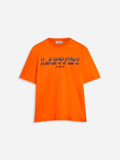 Lanvin CLASSIC CURB EMBROIDERED T-SHIRT
