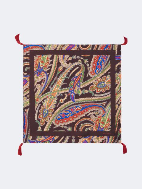 Etro Paisley silk scarf