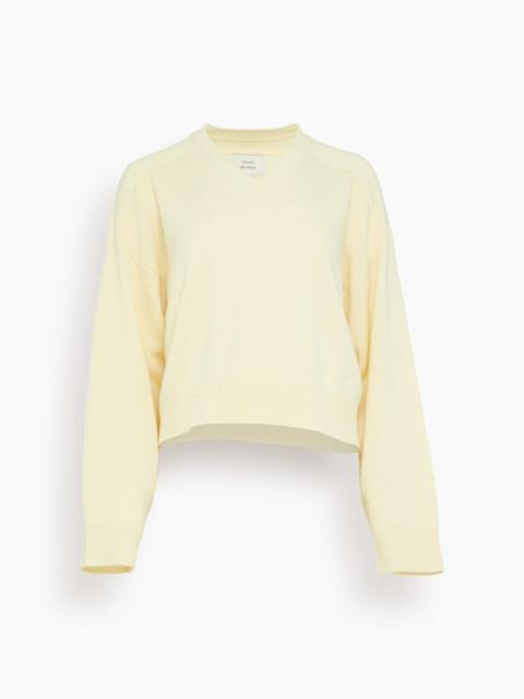 Loulou de Saison Anzor V-Neck Sweater in Butter