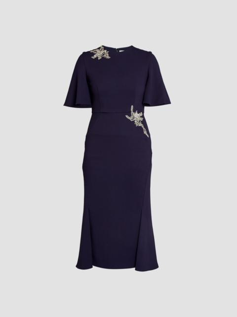 Erdem SHORT SLEEVE MIDI DRESS