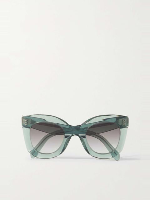 CELINE Oversized cat-eye acetate sunglasses