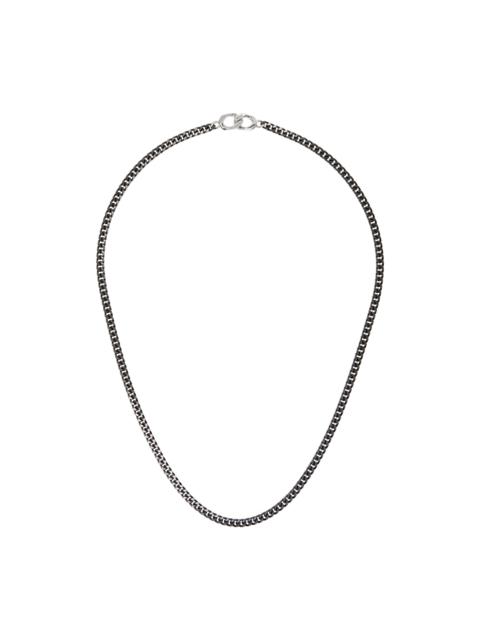 Gunmetal Curb Chain Necklace