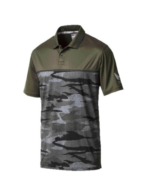 PUMA camouflage-pattern polo shirt