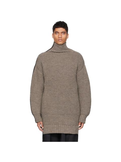 PETER DO Grey Wool Turtleneck