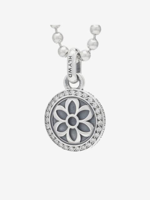 Iron Heart PS-STCHRIS-WHT GOOD ART HLYWD Saint Christopher Pendant - Sterling Silver with White Diamonds