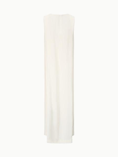 STAUD STAUD DALIA SILK DRESS IVORY