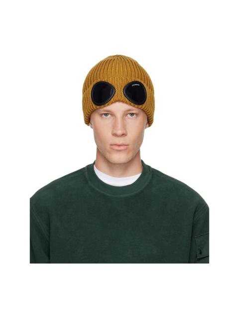 C.P. Company Yellow Extrafine Merino Wool Goggle Beanie