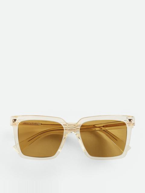 Bottega Veneta Soft Recycled Acetate Square Sunglasses