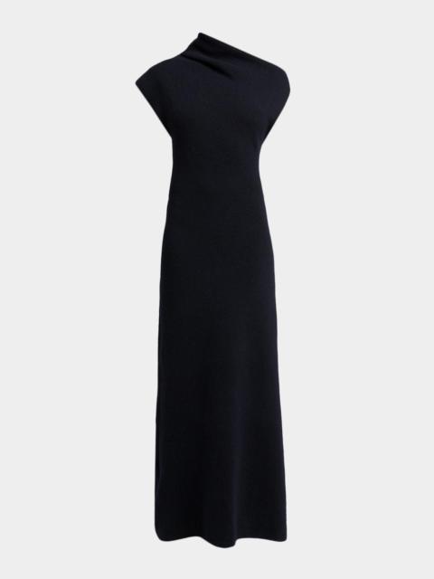 Proenza Schouler Lothea Asymmetric Merino Wool Knit Maxi Dress