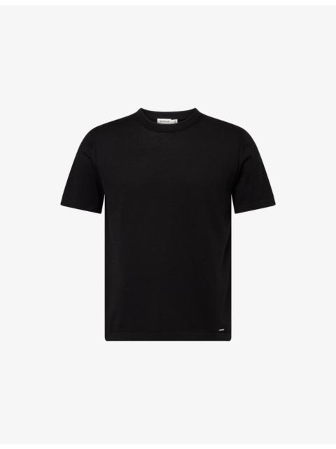 SIMKHAI Duke Silk-Blend Knit T-Shirt