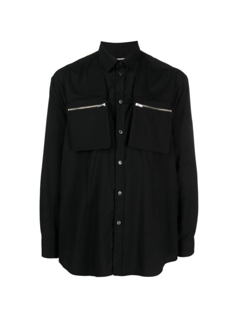 UNDERCOVER zip-pocket long-sleeve shirt