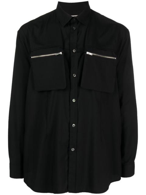 UNDERCOVER zip-pocket long-sleeve shirt