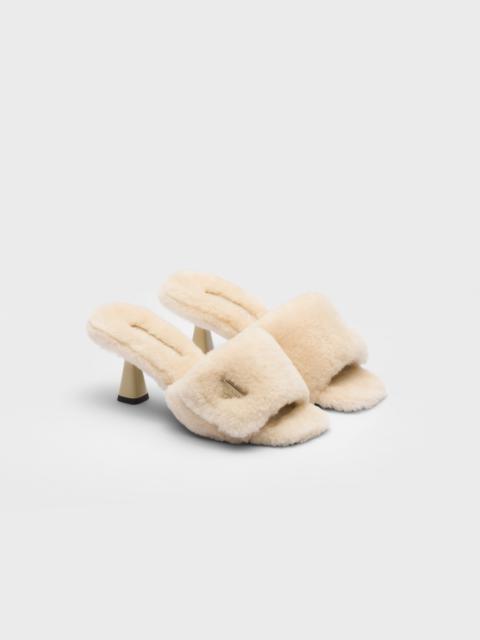 Shearling sandals