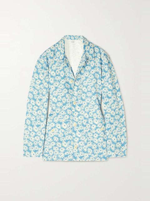 90s floral-print cotton-canvas jacket