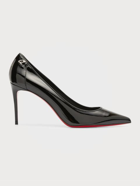 Sporty Kate 85mm Patent Soft Lining Red Sole Pumps