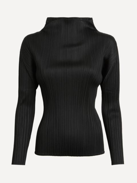MONTHLY COLOURS NOVEMBER Pleated Black Top