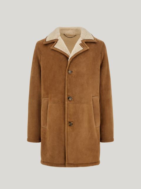 Canali TAUPE LAMB SHEARLING COAT