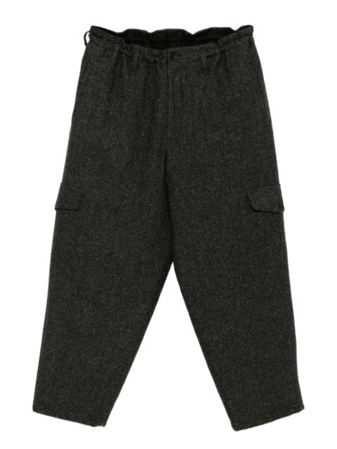Yohji Yamamoto tweed side-pocket trousers