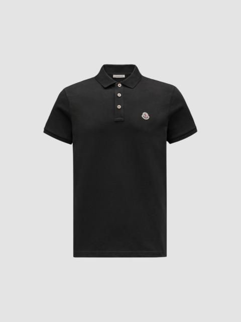 Moncler Logo Patch Cotton Polo Shirt