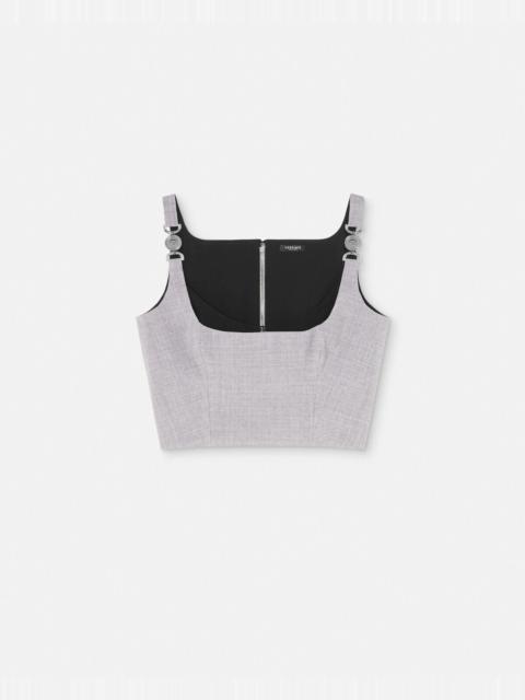 Medusa '95 Mélange Crop Bustier Top