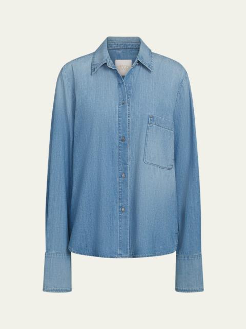 TWP Wilson Denim Button-Front Shirt