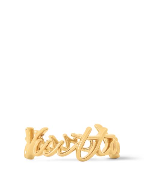 Louis Vuitton LV Script Ring