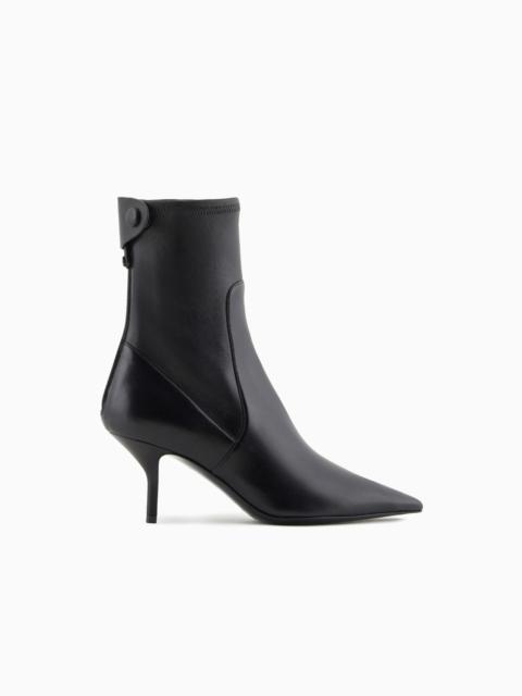 GIORGIO ARMANI Nappa-leather heeled ankle boots