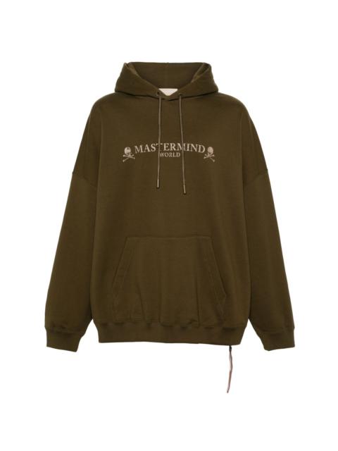 mastermind JAPAN logo-print cotton hoodie