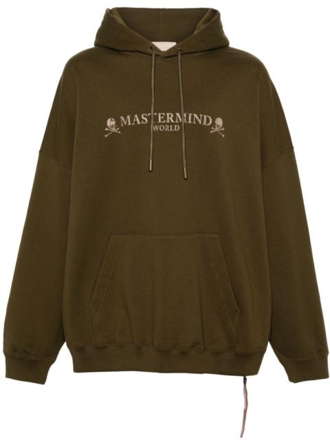 mastermind JAPAN logo-print cotton hoodie