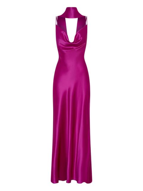 NICHOLAS cowl-neck maxi dress
