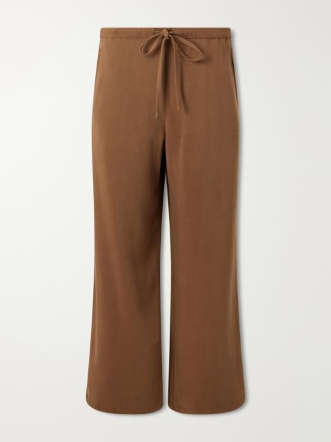 SECOND/LAYER Team Straight-Leg Lyocell-Twill Drawstring Trousers