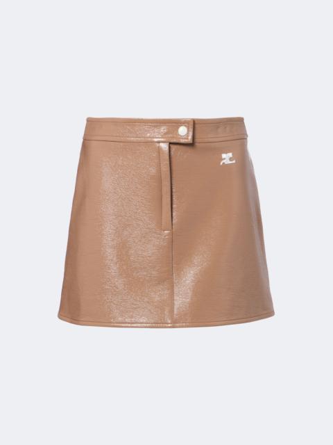 courrèges Reedition vinyl miniskirt