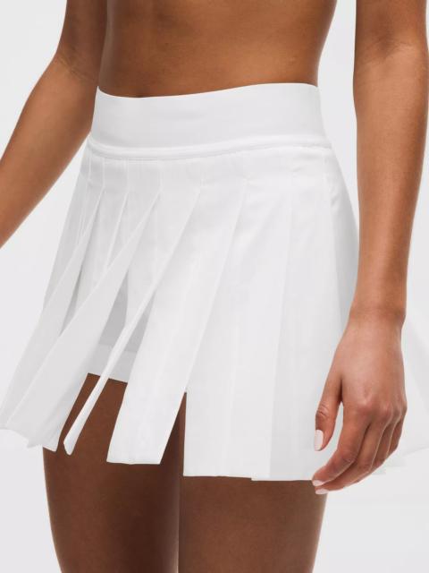 lululemon Peek-A-Boo Pleat Mid-Rise Tennis Skirt