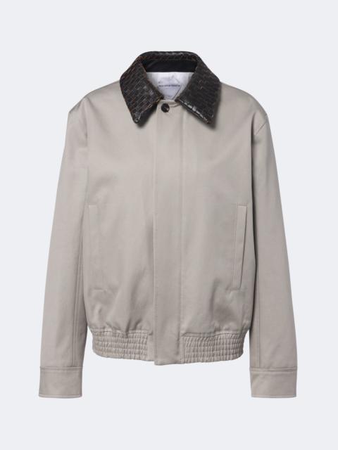 Bottega Veneta Intrecciato oversized cotton blouson jacket