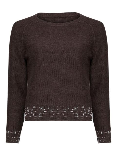 Maison Margiela crew neck long-sleeve cardigan