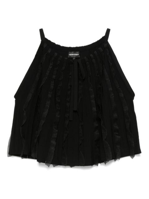 EMPORIO ARMANI ruffled top