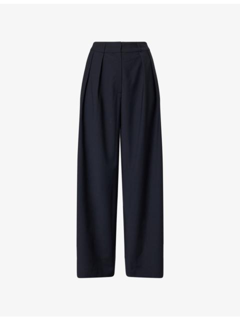 The Frankie Shop Ripley Pleated Woven Trousers