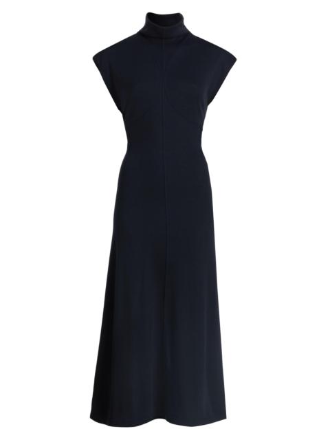 Proenza Schouler Women's Brea Brushed Rib-Knit Midi-Dress - Navy