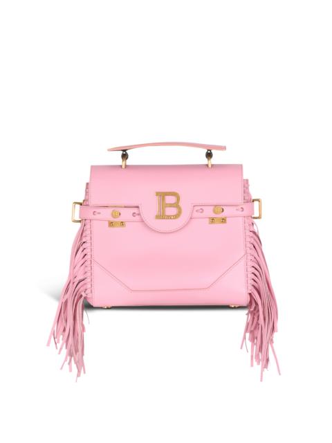 Balmain Smooth leather B-Buzz 23 bag with fringe