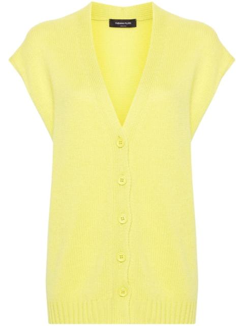 FABIANA FILIPPI V-neck cashmere vest