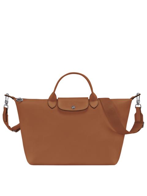 Le Pliage Xtra L Handbag Cognac - Leather