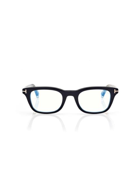 TOM FORD ICON BUE BLOCK RECTANGULAR OPTICALS