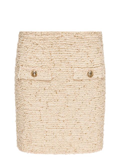 Balmain Tweed Knit Mini Skirt