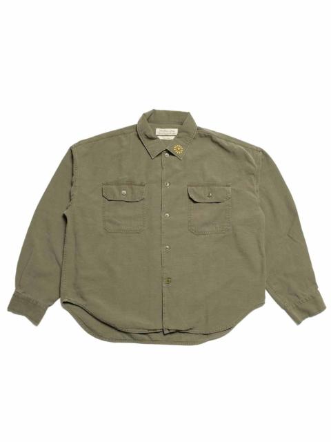 REMI RELIEF WIDE MILITARY SHIRT - Big Flower Studs - RN2043SDQ