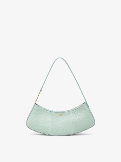 FENDI Mint green python leather pouch