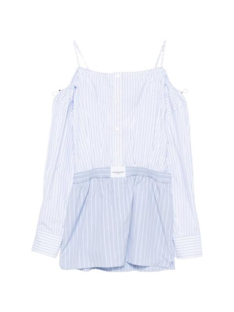 Alexander Wang striped off-shoulder mini dress