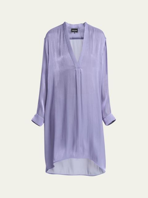 GIORGIO ARMANI Loose V-Neck Blouse